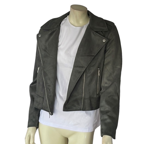BB DAKOTA X STEVE MADDEN - Faux Suede Moto Jacket - Picture 5 of 8